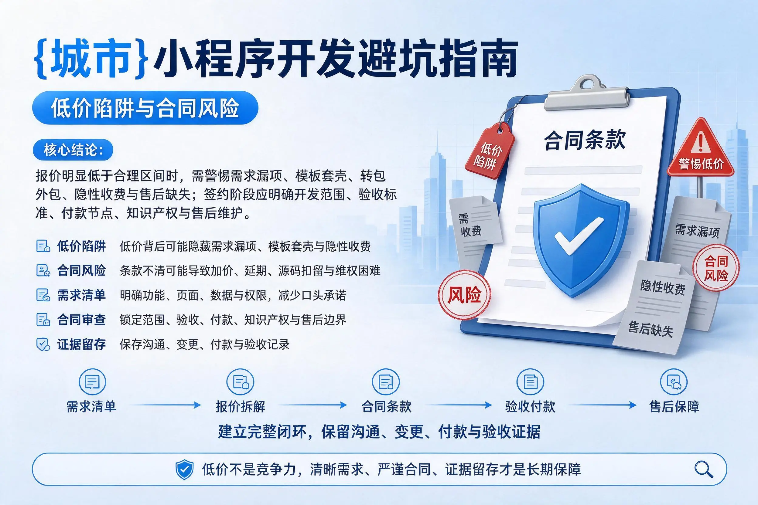 玉树小程序开发避坑指南:低价陷阱与合同风险