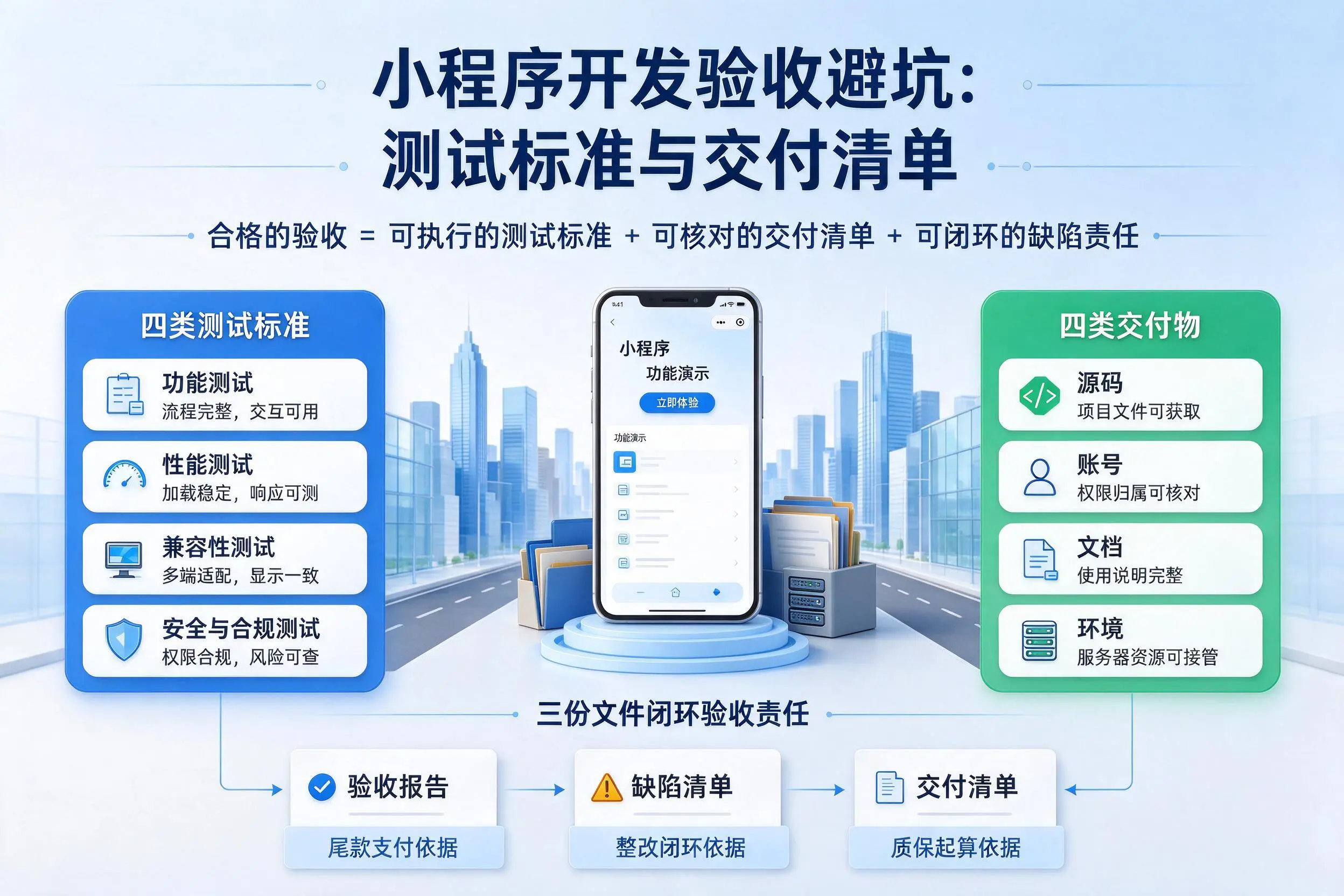 玉树小程序开发验收避坑:测试标准与交付清单