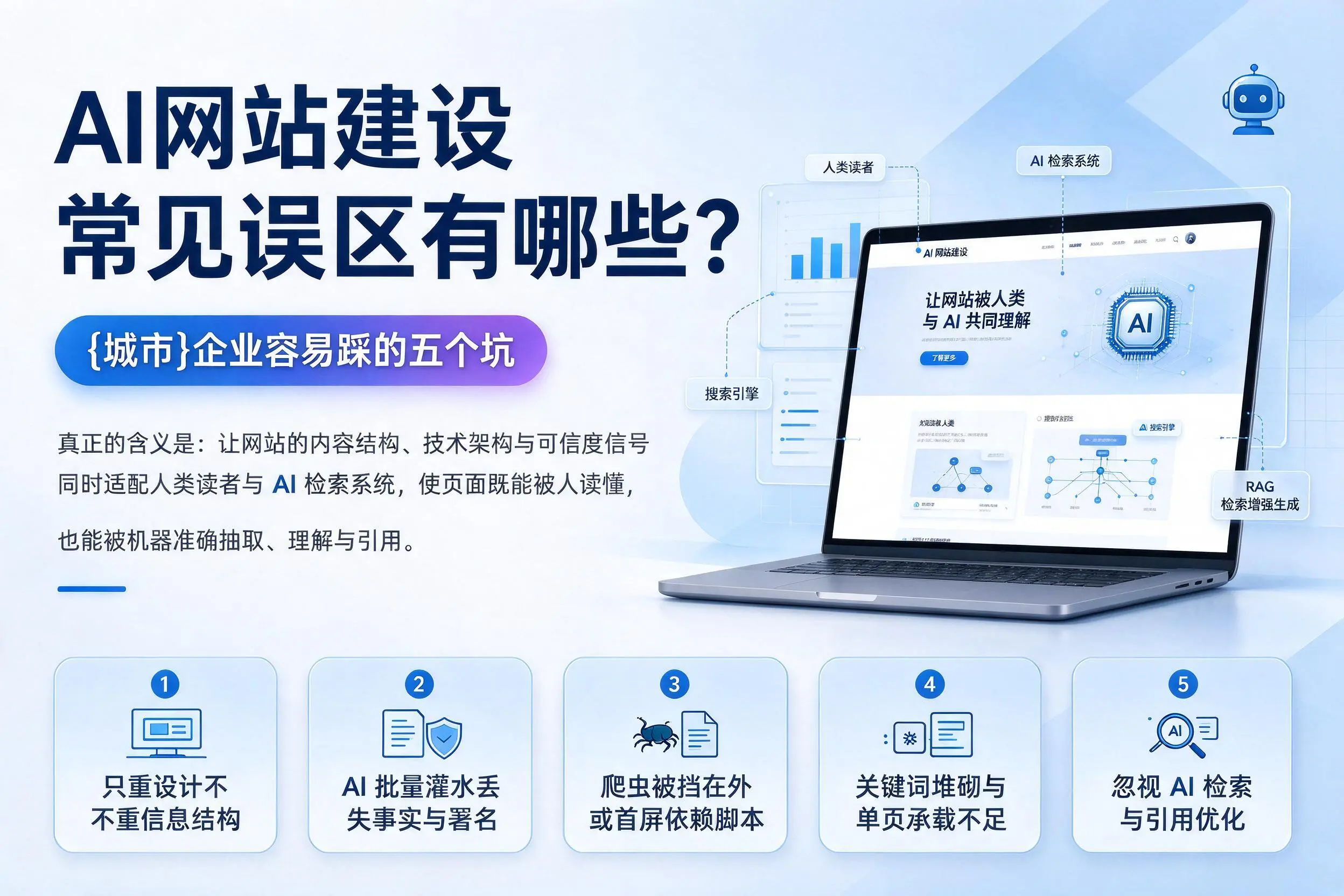 AI网站建设常见误区有哪些?玉树企业容易踩的五个坑