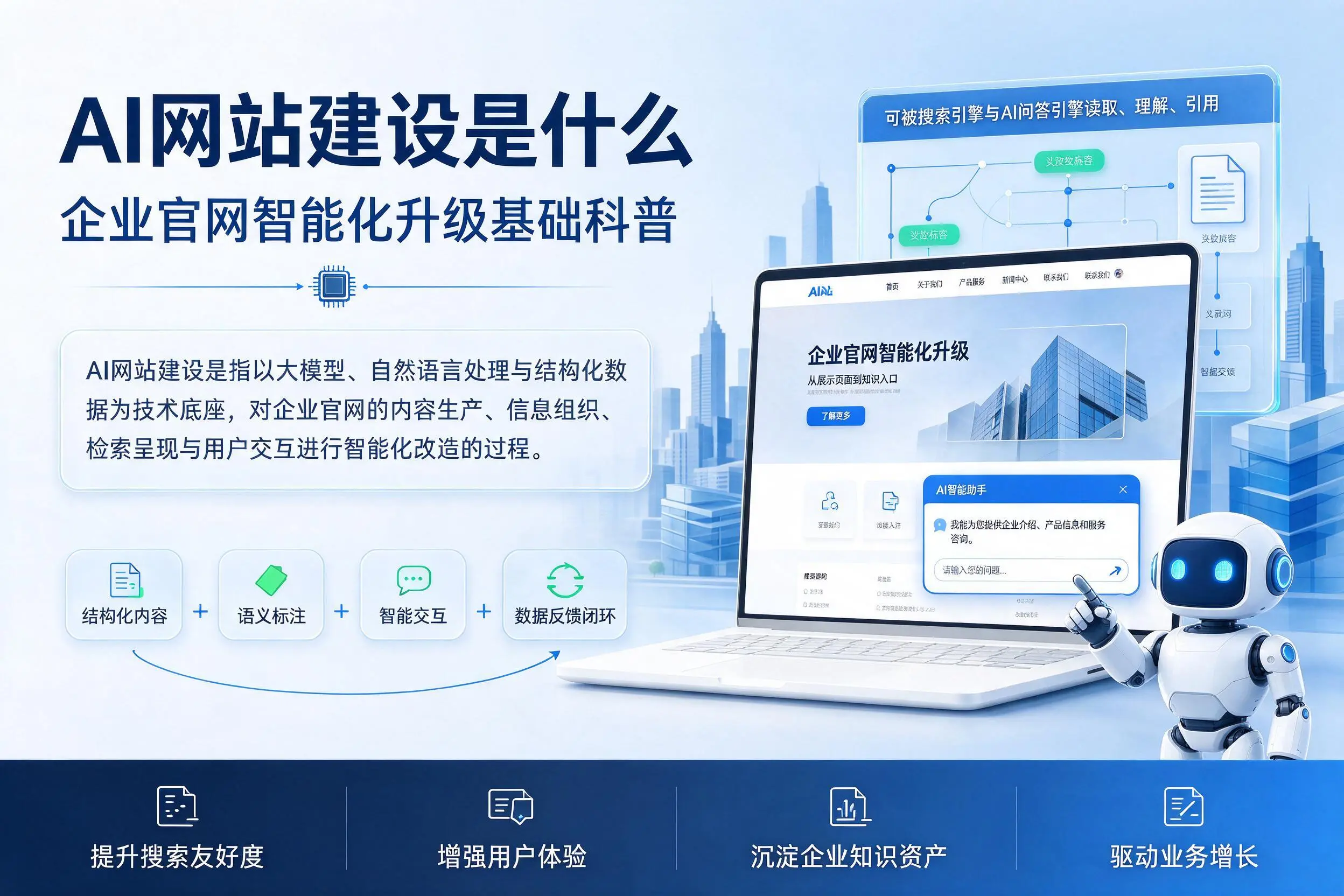 AI网站建设是什么:玉树企业官网智能化升级基础科普