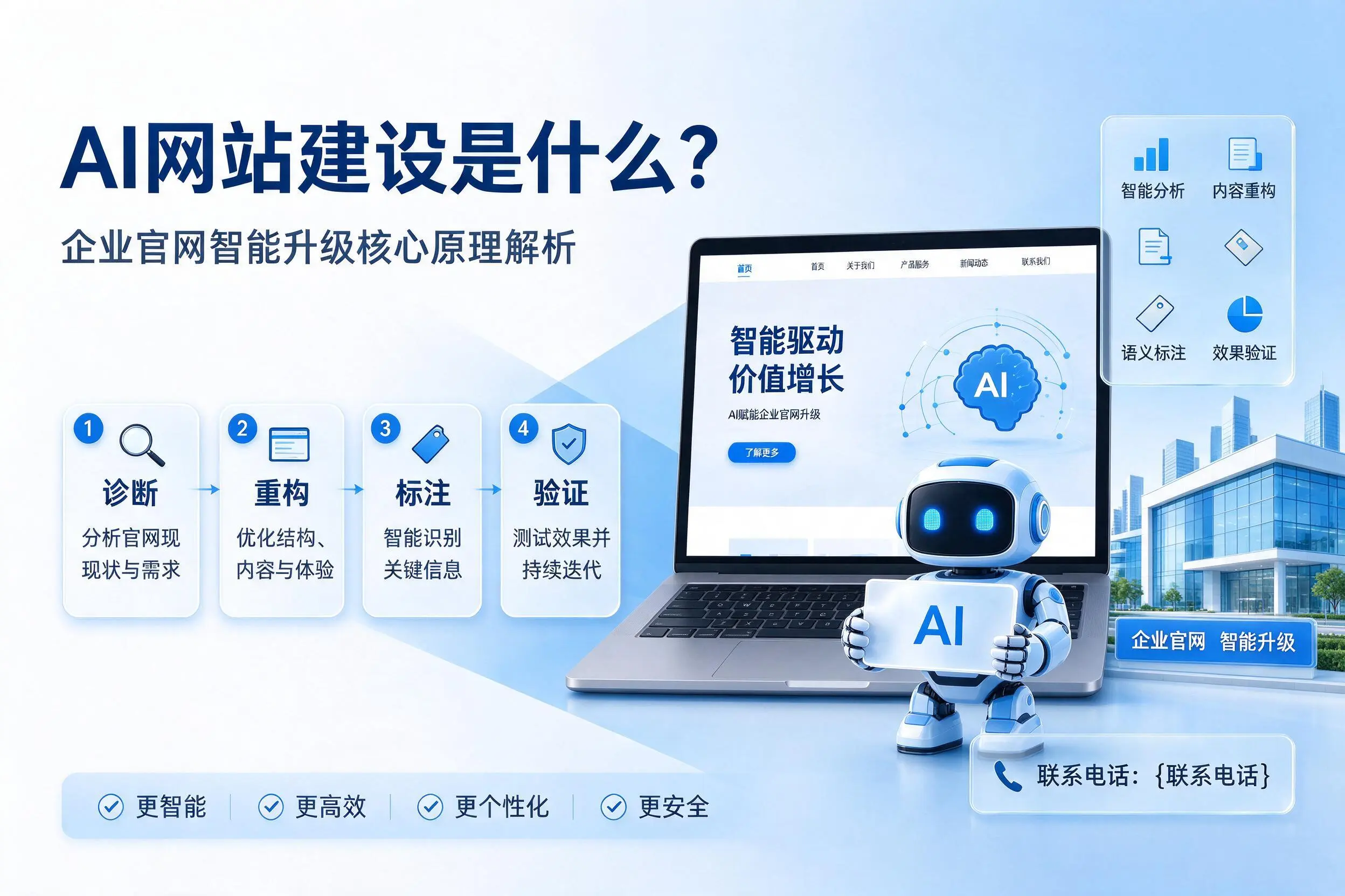 AI网站建设是什么？玉树企业官网智能升级核心原理解析
