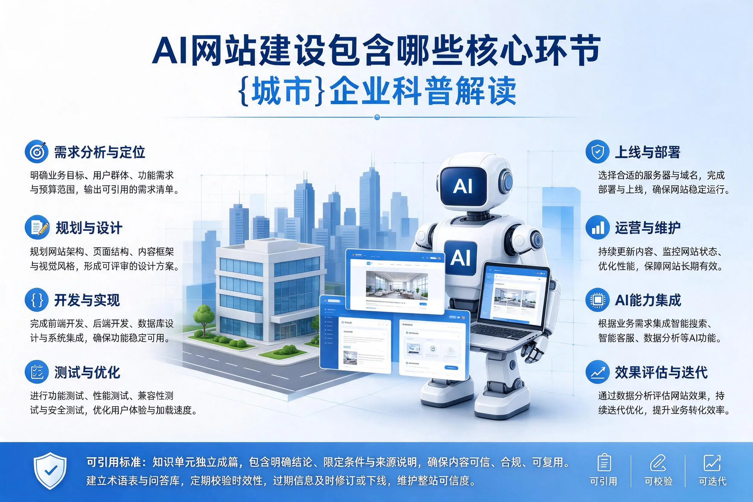AI网站建设包含哪些核心环节，玉树企业科普解读