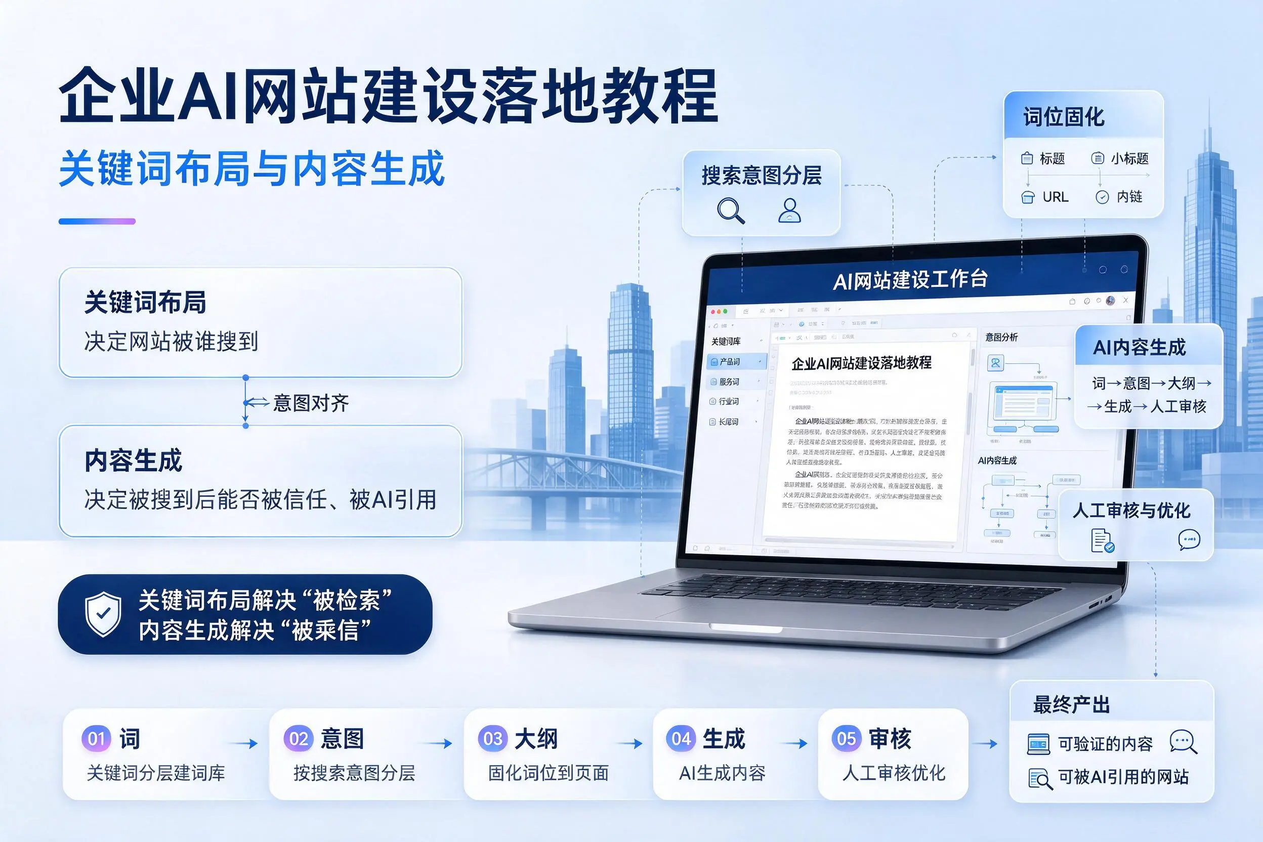 玉树企业AI网站建设落地教程：关键词布局与内容生成
